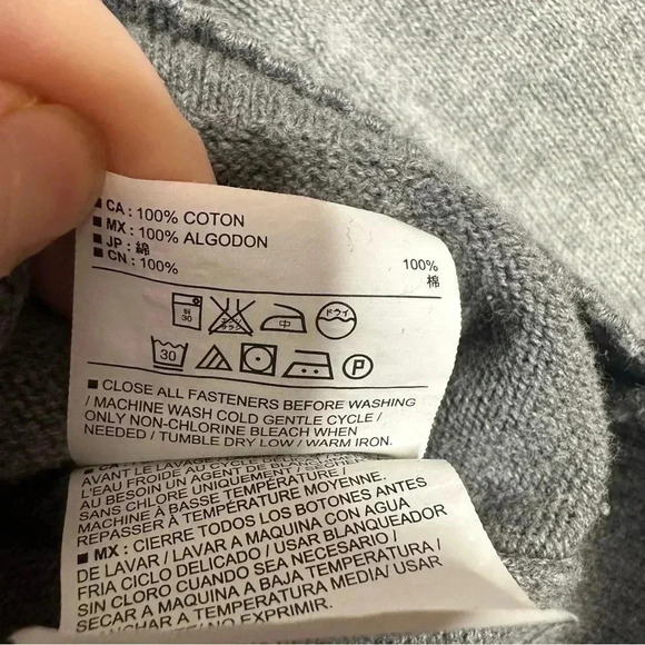 Old Navy Cardigan Button-Up Grey Size Extra Large - Picture 10 of 16